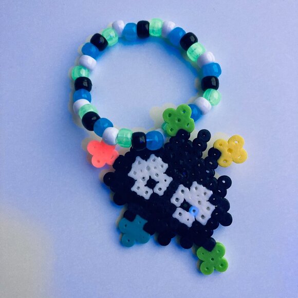 🍒 5/$25 🍒 Rave Kandi Perler Bracelet - Picture 1 of 2